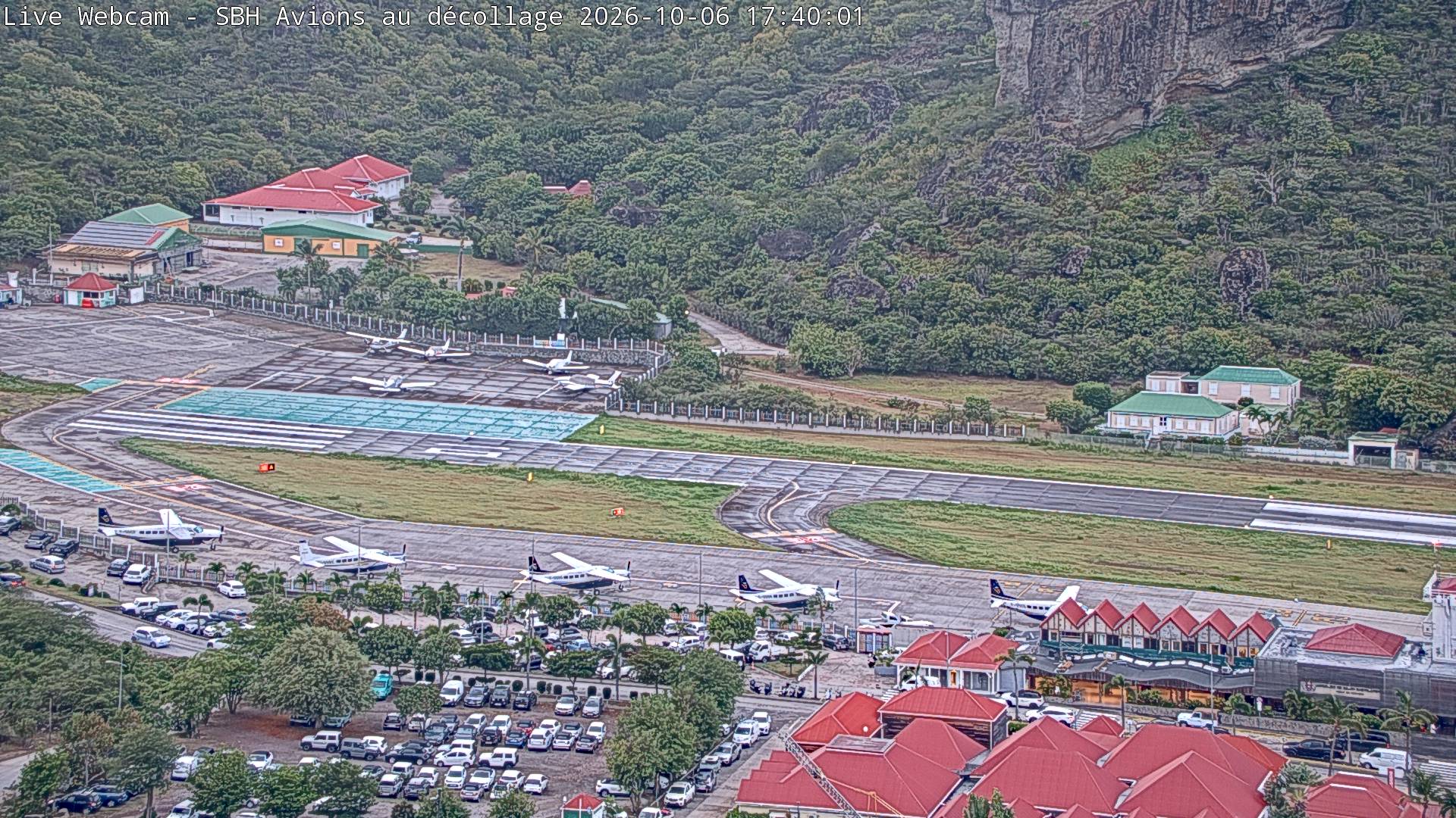 Webcam Avions au décollage St Barthelemy